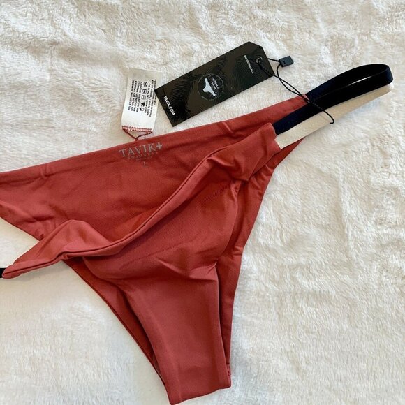 NWT Tavik Vine Swim Bottom Color Blocked in Rust - Large - Picture 3 of 8